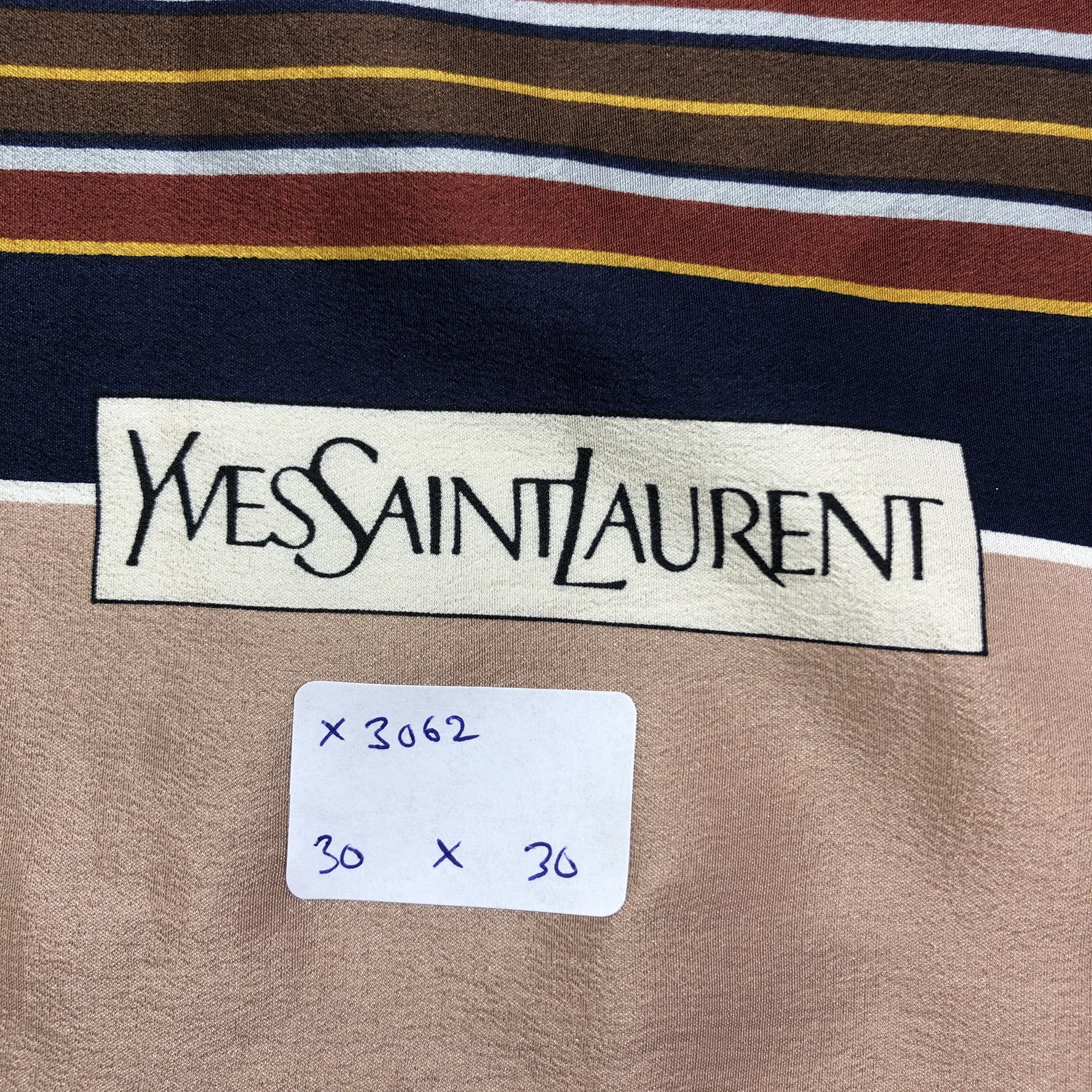 Vintage × Yves Saint Laurent Vintage Yves Saint Laurent Silk Scarf Size ONE SIZE - 10 Thumbnail