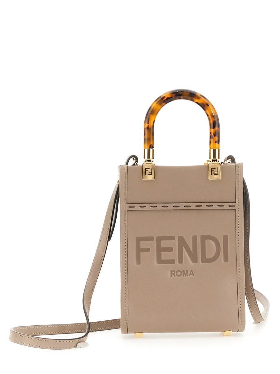 Fendi o1s1wg111225 Size: OS/Mini Sunshine Shopper in Brown Size ONE SIZE - 3 Thumbnail