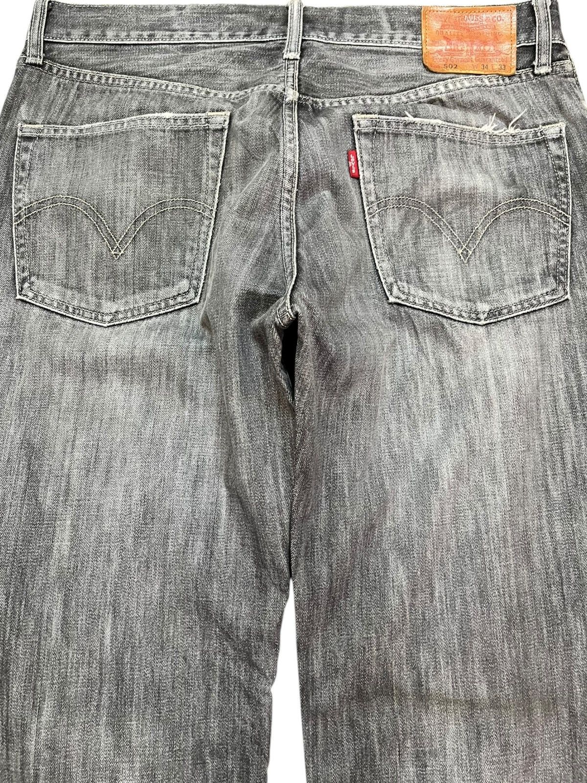 Levi's Vintage Clothing Vintage Levi’s 502 Straight Grunge Distressed Denim Size US 34 / EU 50 - 7 Thumbnail