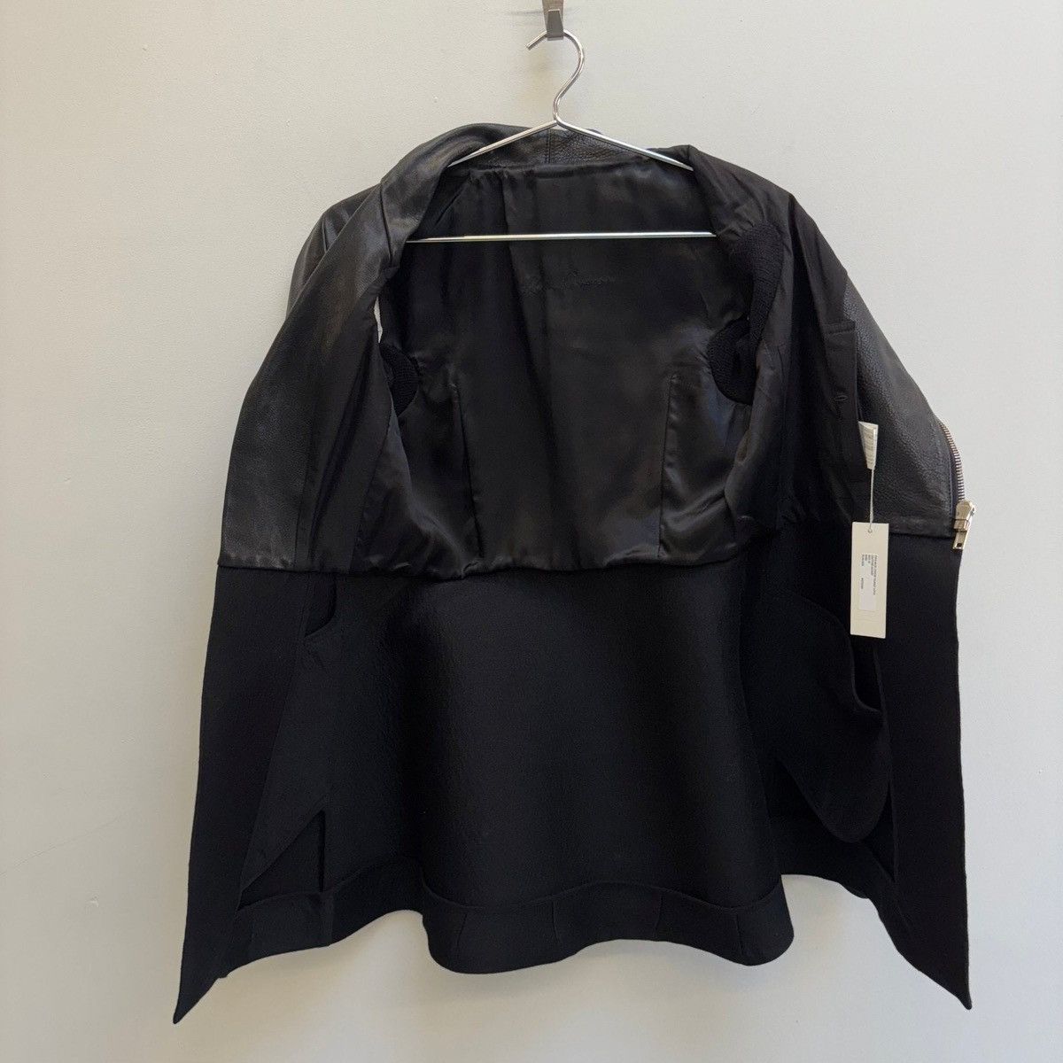 Rick Owens FW10 Rick Owens “GLEAM” Long Leather Wool Jacket Size M / US 6-8 / IT 42-44 - 14 Thumbnail