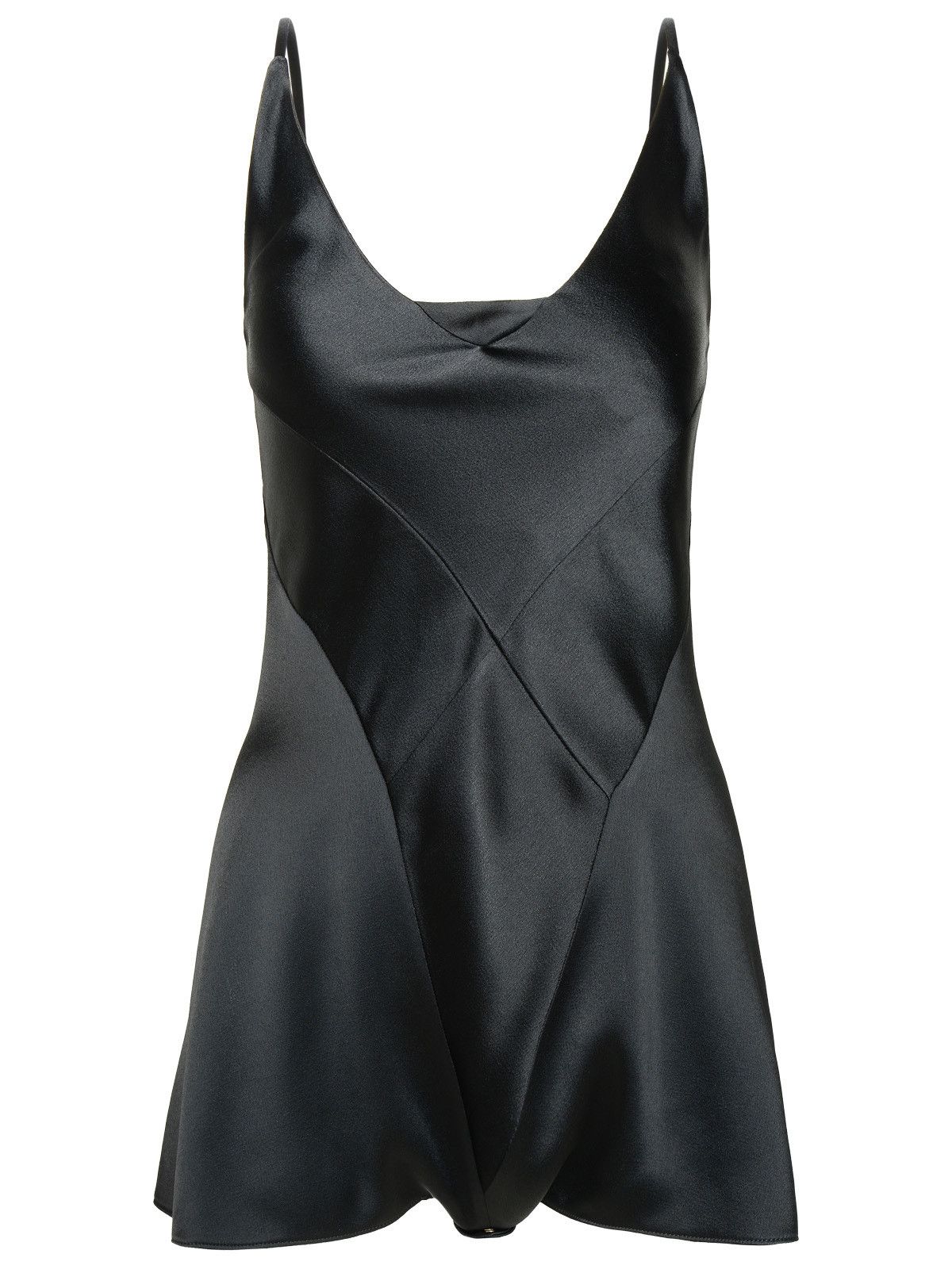 image of Maison Margiela Black Viscose Blend Jumpsuit, Women's (Size Small)