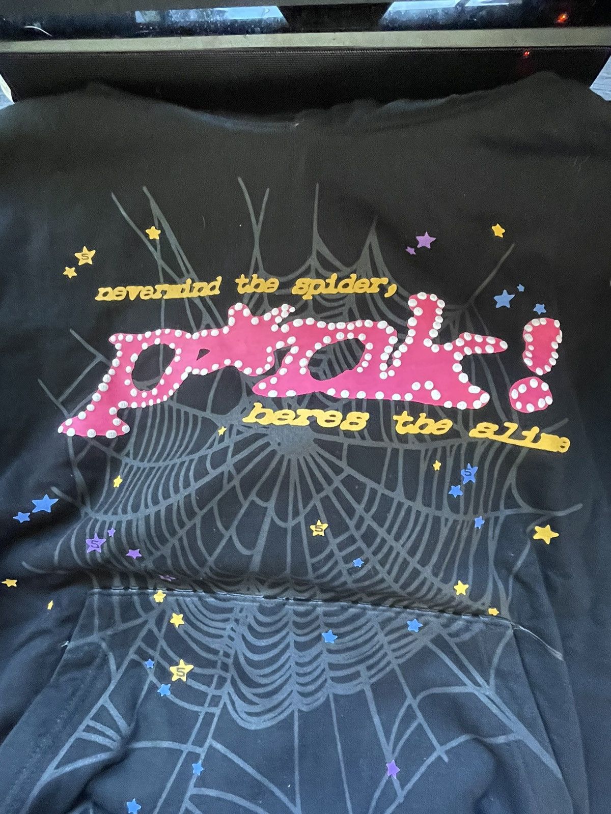 Designer Sp5der P*nk Hoodie Size US M / EU 48-50 / 2 - 2 Thumbnail