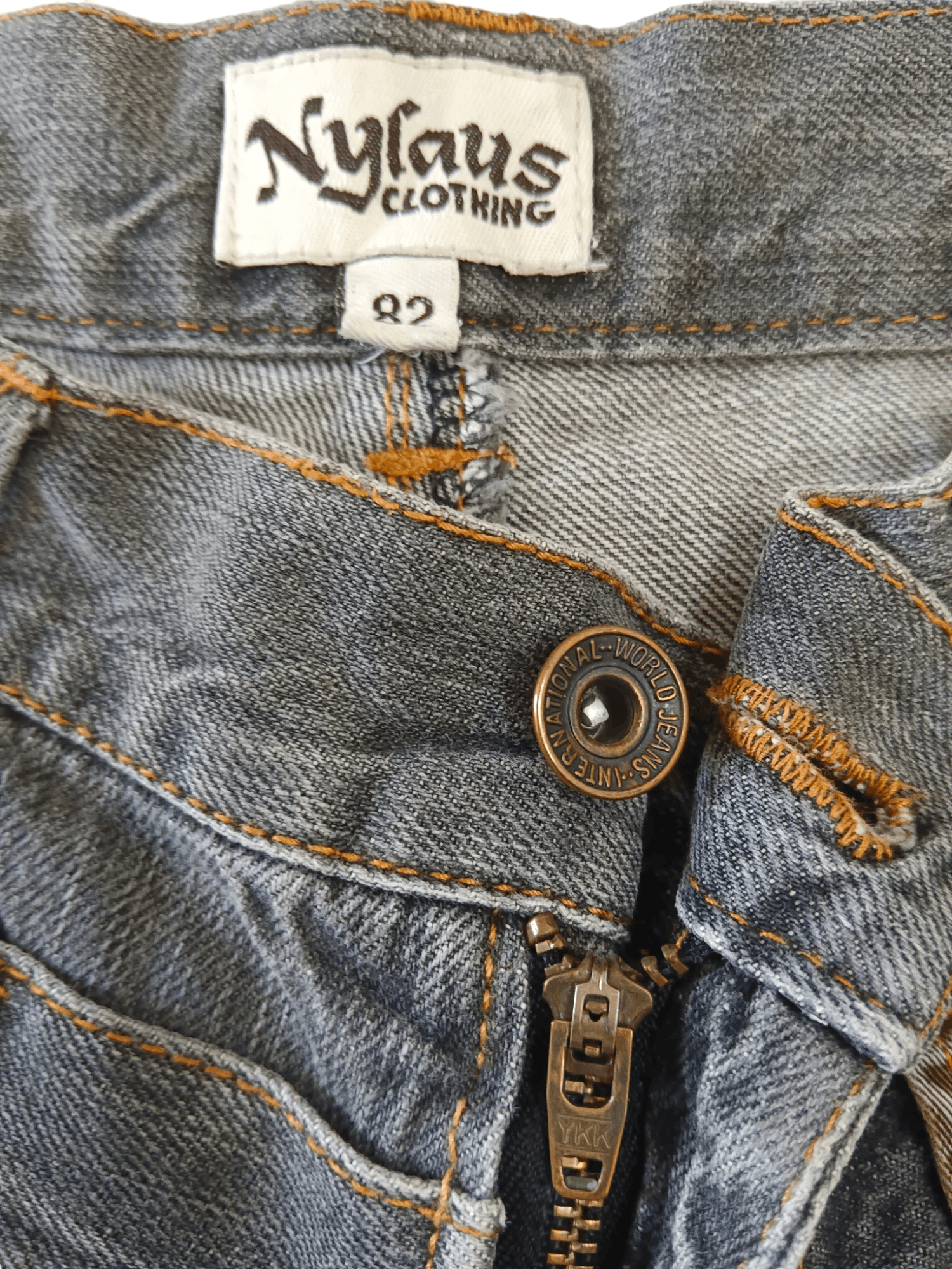 Japanese Brand Nylaus Seditionaries Distressed Double Waist Punk Jeans Size US 29 - 12 Thumbnail