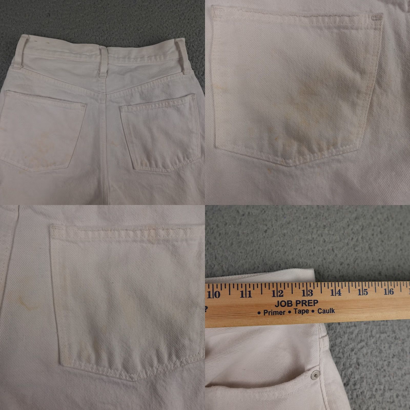 Madewell Madewell Shorts Womens 25 White Denim Mom Jean Frayed High Rise Beach Size 42" / US 20 - 8 Thumbnail