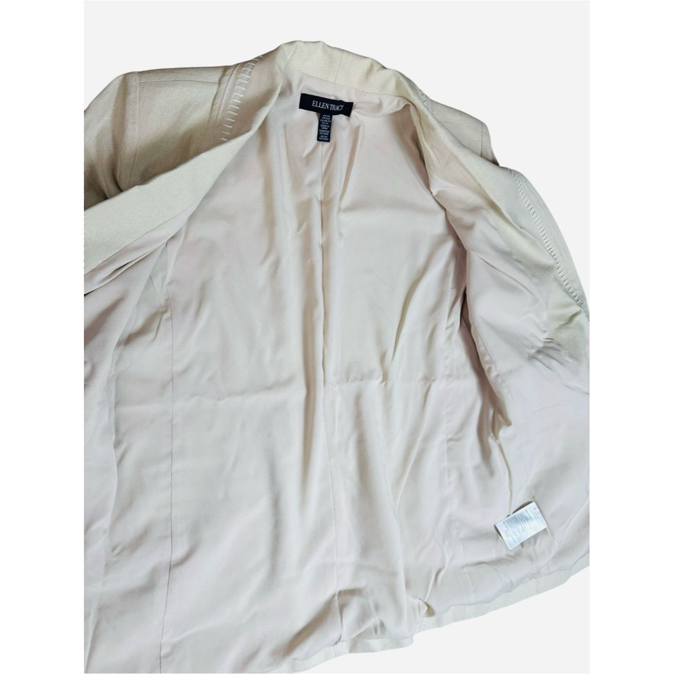 Ellen Tracy NWT New $179 Ellen Tracy Tailored Linen-Blend Blazer Size X Size XS / US 0-2 / IT 36-38 - 5 Thumbnail