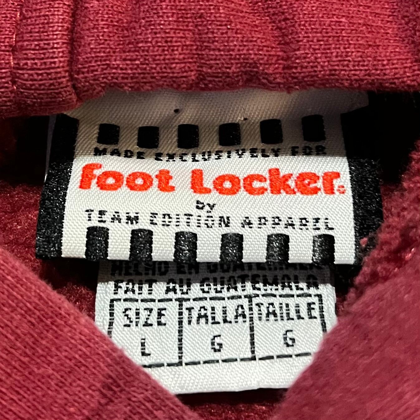 Foot Locker Vintage Foot Locker Alabama 3/4 Sleeve Red Hoodie Large Size US L / EU 52-54 / 3 - 3 Thumbnail
