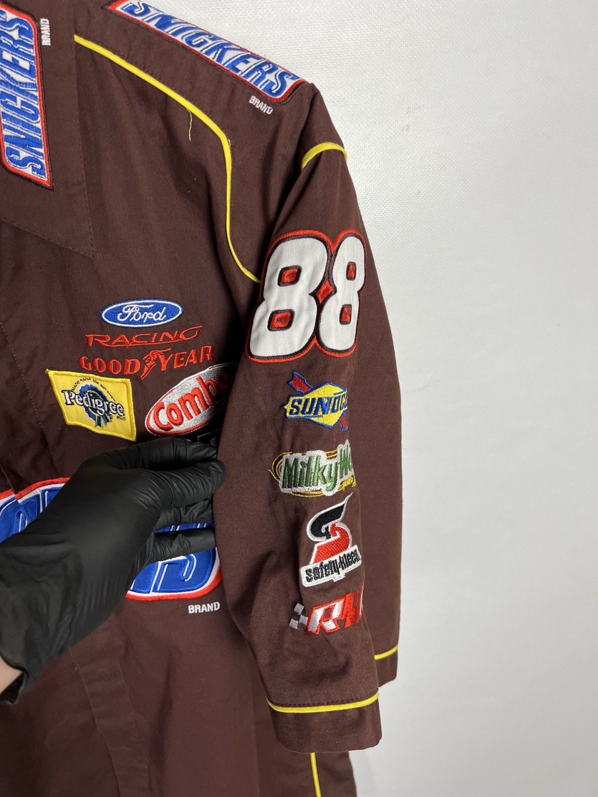 JH Design Vintage JH Design Snickers Moto Y2K brown Travis shirt Size US XL / EU 56 / 4 - 7 Thumbnail