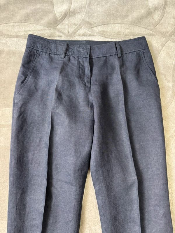 Aspesi Aspesi suit trousers pants 100% Linen navy size 44 Size 30" / US 8 / IT 44 - 3 Thumbnail