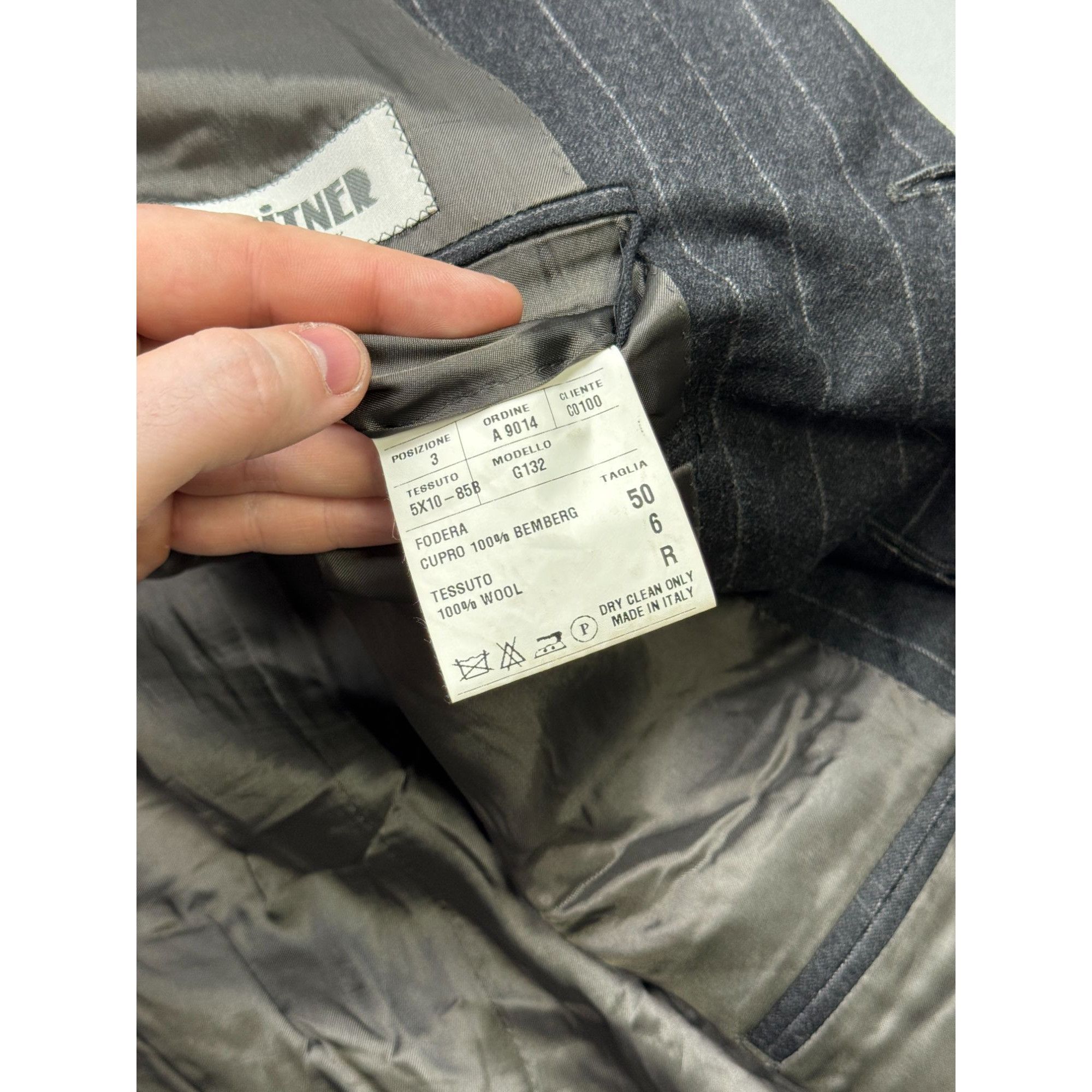 Other Raffaele Caruso 3 Button Striped Wool Blazer Jacket (Y1286) Size 40R - 7 Thumbnail