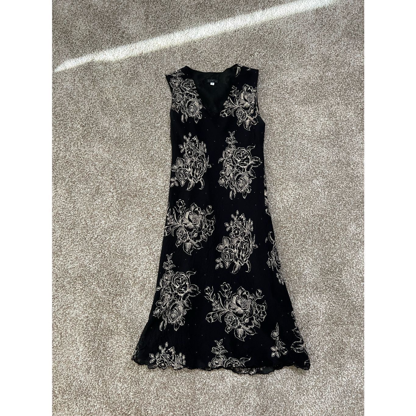 Other Lapis women Dress Silk Black Floral size S Size S / US 4 / IT 40 - 4 Thumbnail