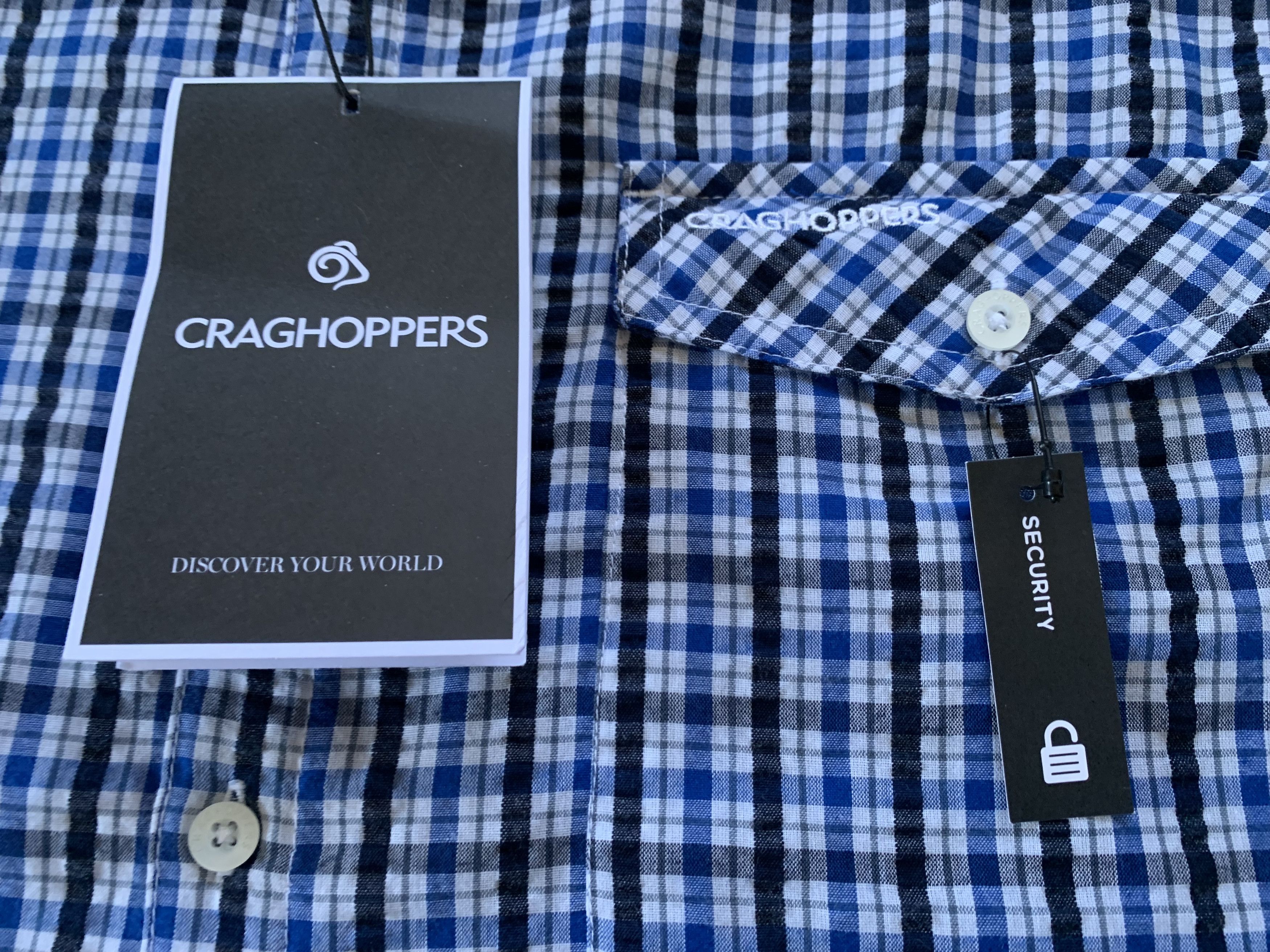 Other Craghoppers Plaid Trekking Hiking Short Sleeve Shirt Size US XL / EU 56 / 4 - 5 Thumbnail