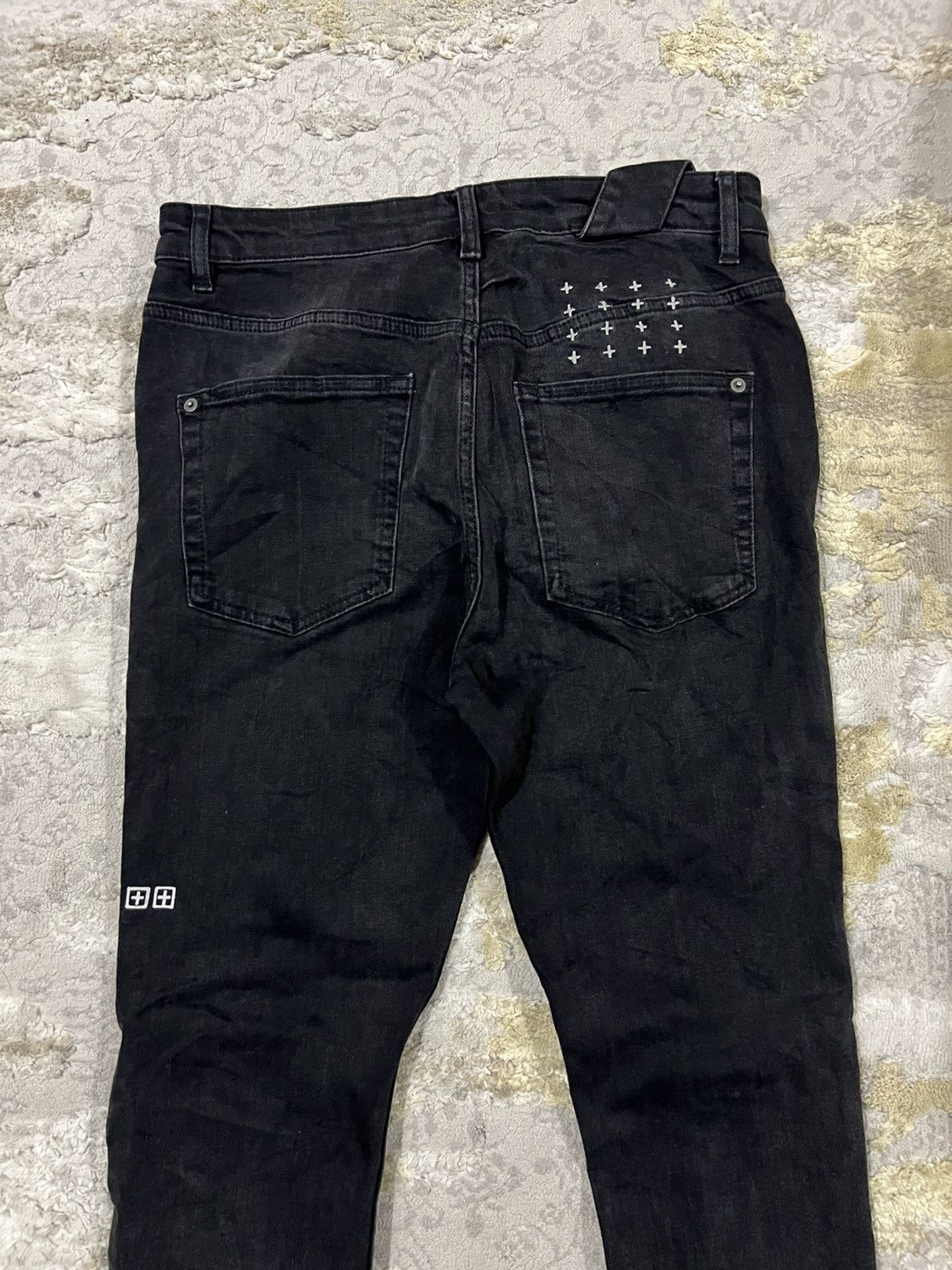 Ksubi Ksubi Chitch Krow Krushed Distressed Jeans Slim Fit Denim Size US 32 / EU 48 - 4 Thumbnail