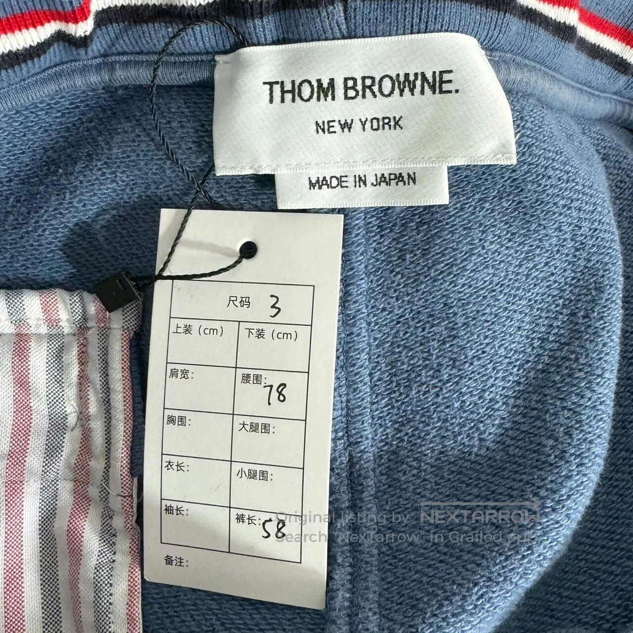 Thom Browne Thom Browne Blue Stripe Shorts Size 3. Size US 28 / EU 44 - 3 Thumbnail