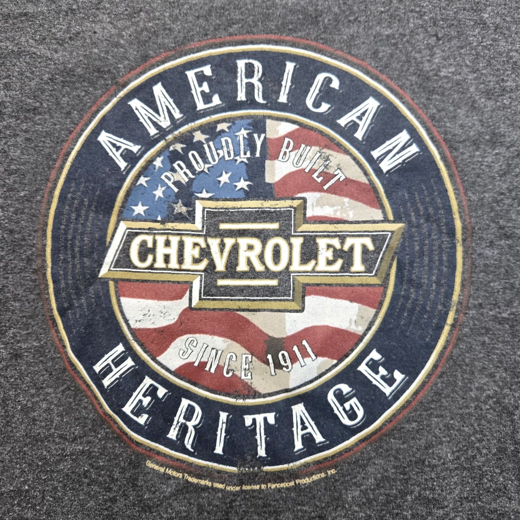 Vintage Chevy Chevrolet Muscle Car T-Shirt Gray Men L Regular Fit Size US L / EU 52-54 / 3 - 2 Thumbnail