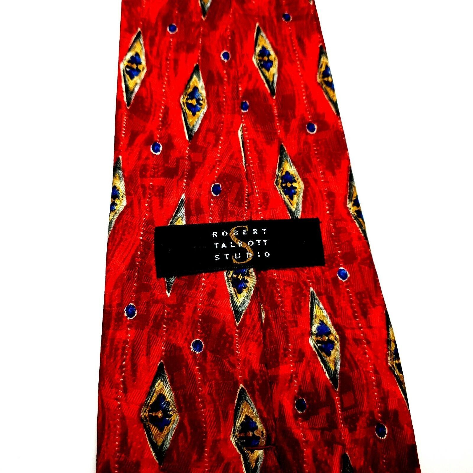 Robert Talbott Robert Talbott Studio Silk Tie Red Abstract Wide Size ONE SIZE - 3 Thumbnail