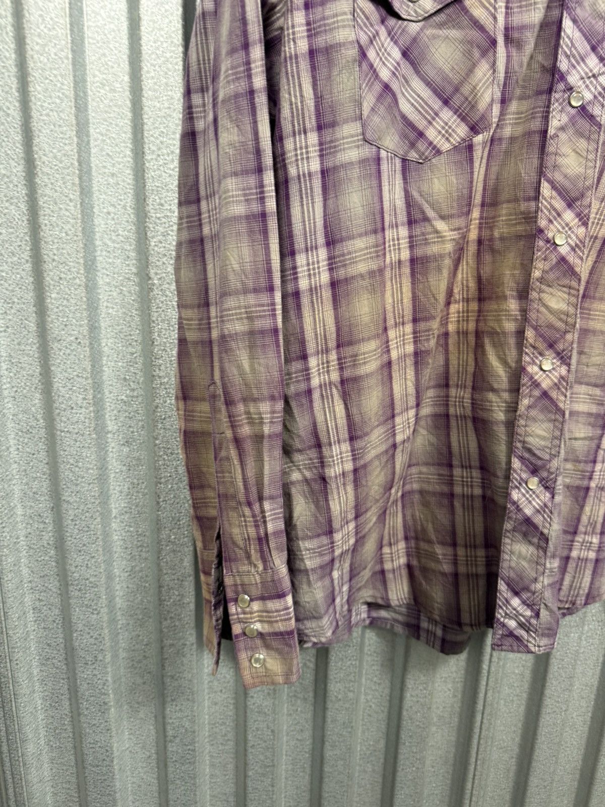 Wrangler Vintage Wrangler Classic Purple Pearl Snap Western Button Up Size US XL / EU 56 / 4 - 3 Thumbnail