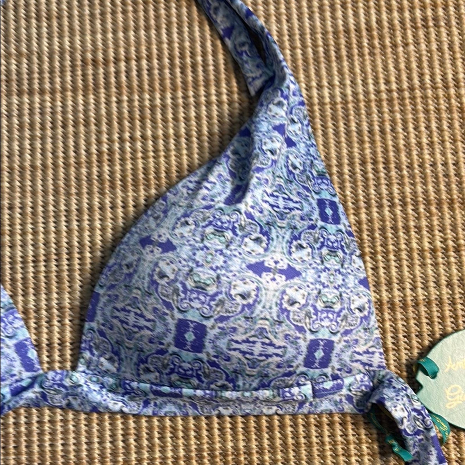 Other NWT Antica Sartoria Positano Blue and Purple Bikini Set L Size ONE SIZE - 2 Thumbnail