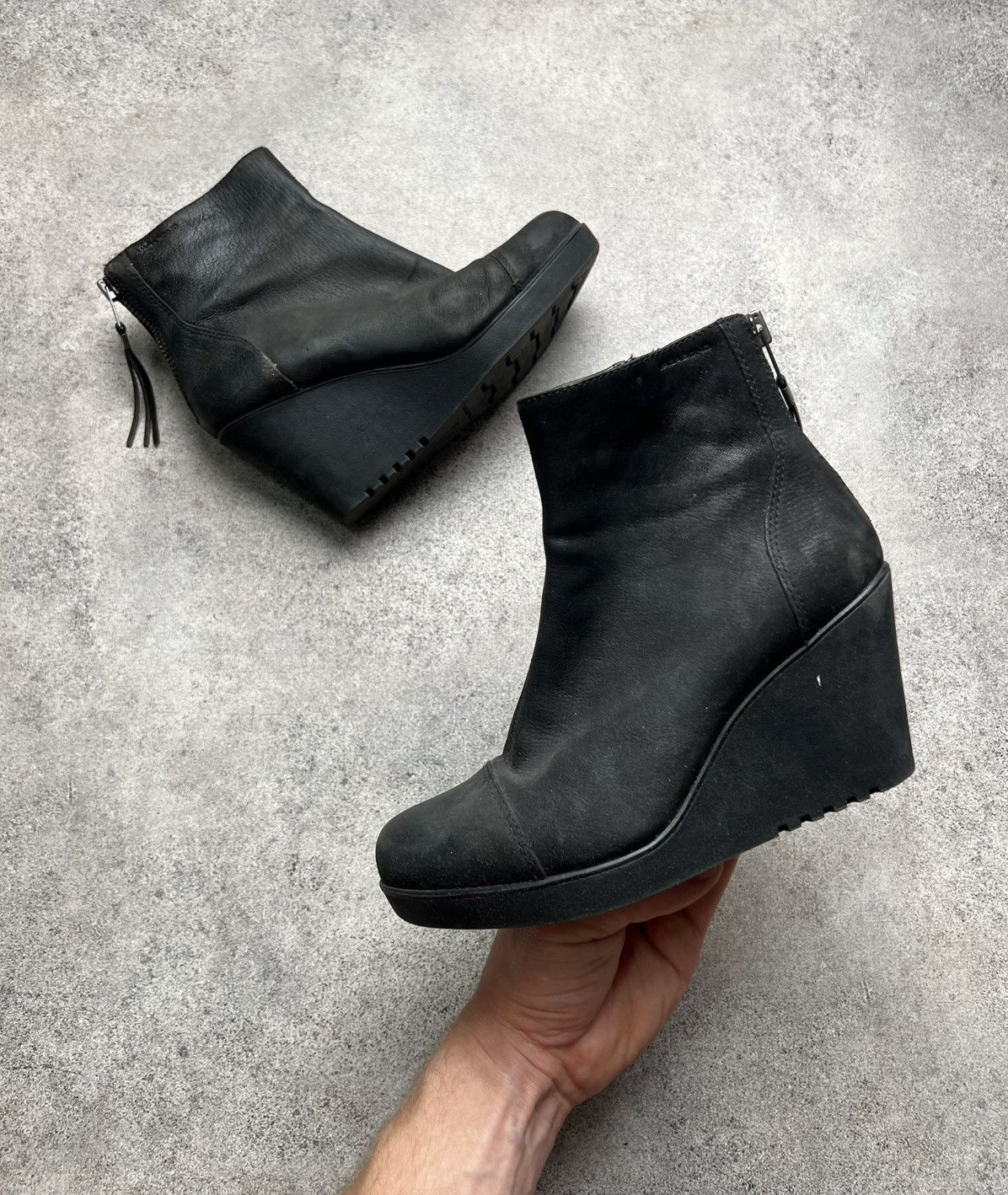 Vagabond Vagabond back zip wedge gothic sneakers Size US 7 / IT 37 - 1 Thumbnail