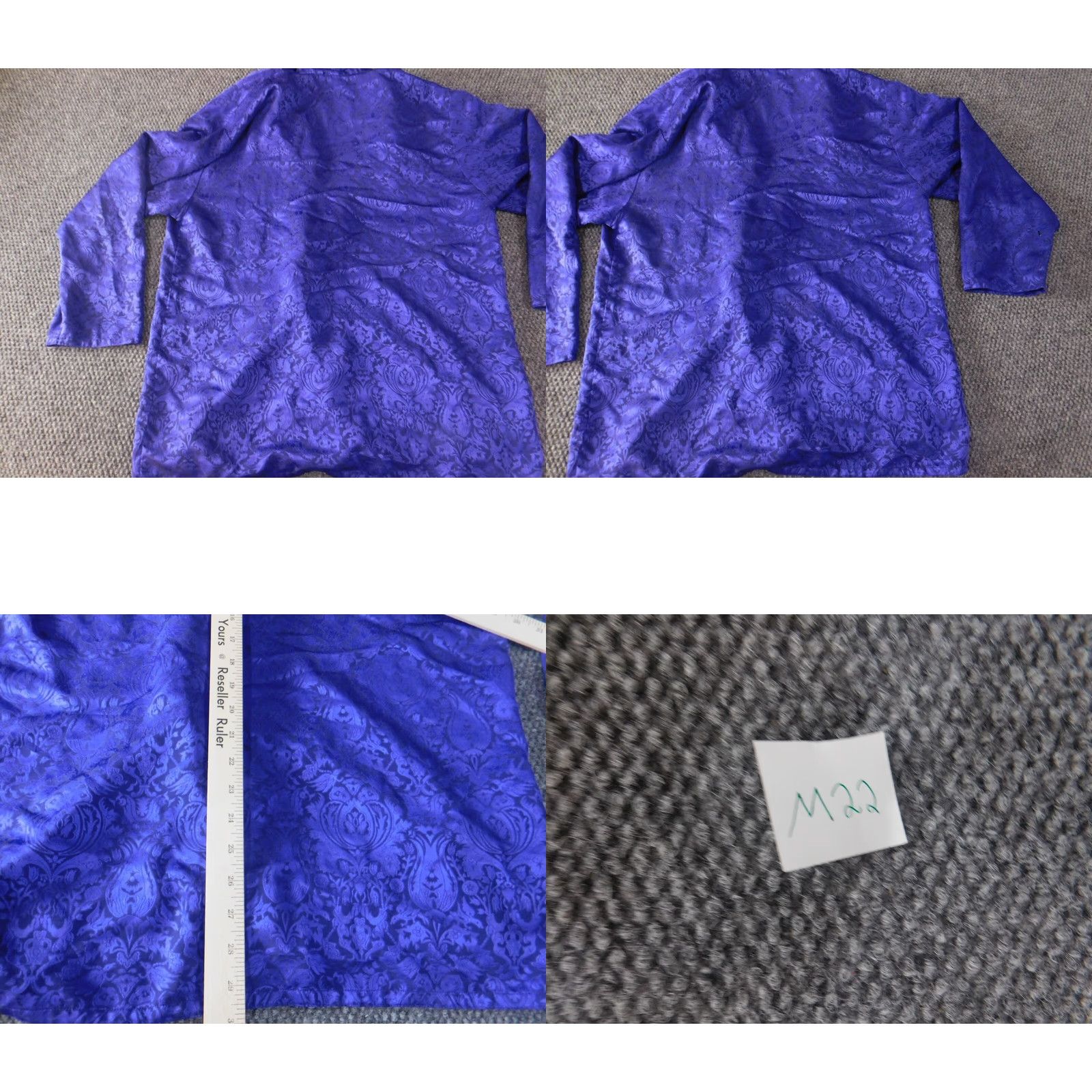 Victoria's Secret Victoria's Secret Pajama Top Womens M Velvet Floral Purple Long Sleeve Camisole Style Cartoon Size M / US 6-8 / IT 42-44 - 9 Thumbnail