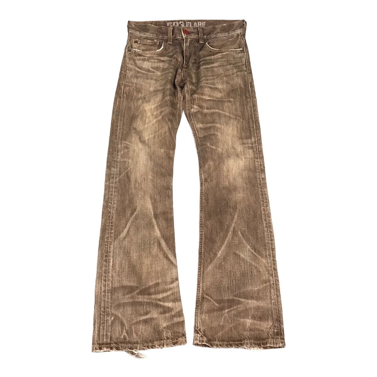 503 FLARE EDWIN BROWN BOOT CUT DENIM PANTS