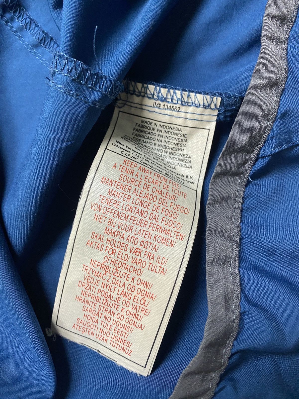 Nike × Vintage Nike Vintage 90s Y2K Nylon Swoosh Track Jacket Size US S / EU 44-46 / 1 - 7 Thumbnail