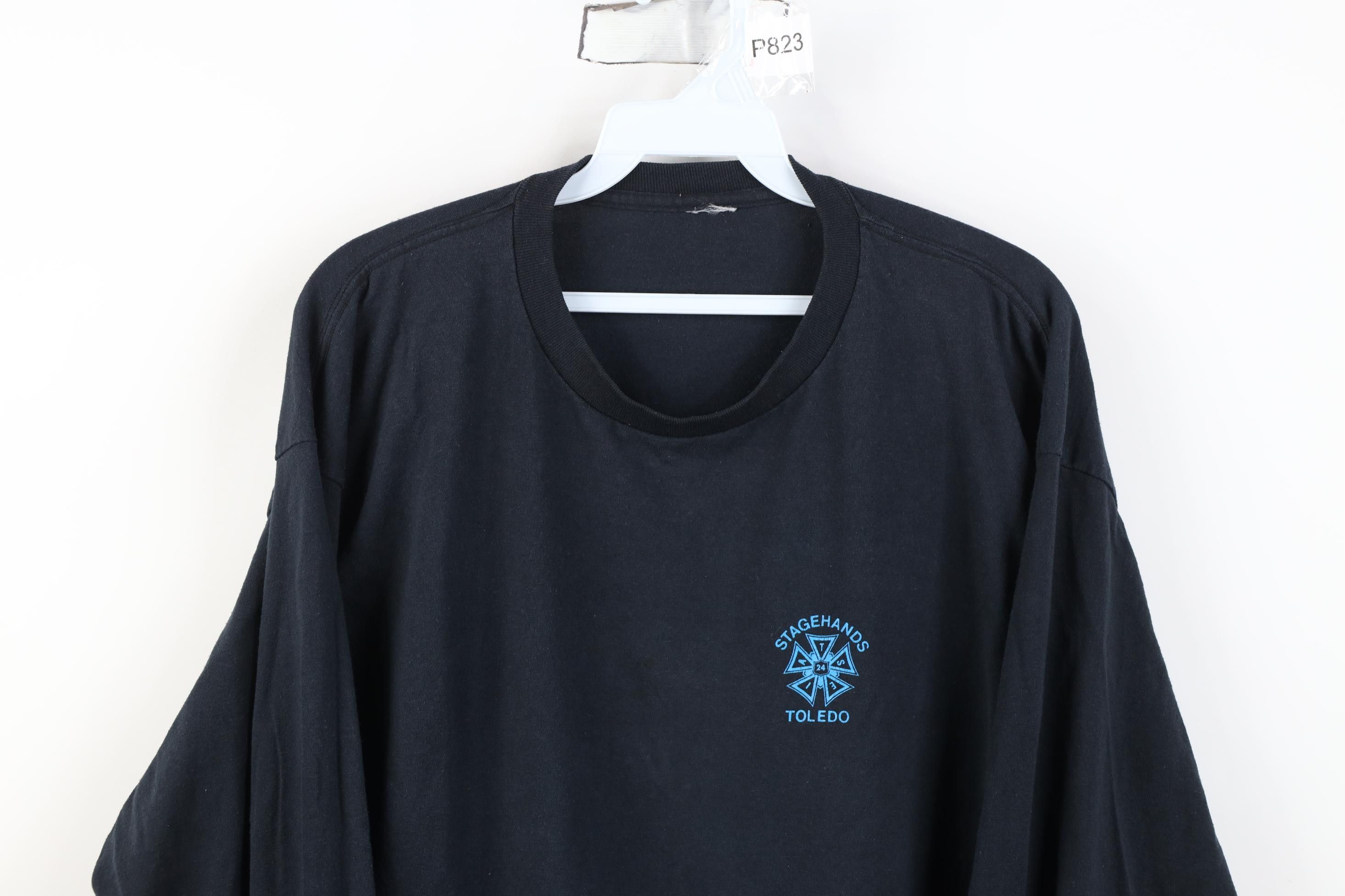 Vintage Vintage 90s Y2K Stagehands Local 24 Long Sleeve T-Shirt Size US XL / EU 56 / 4 - 2 Thumbnail