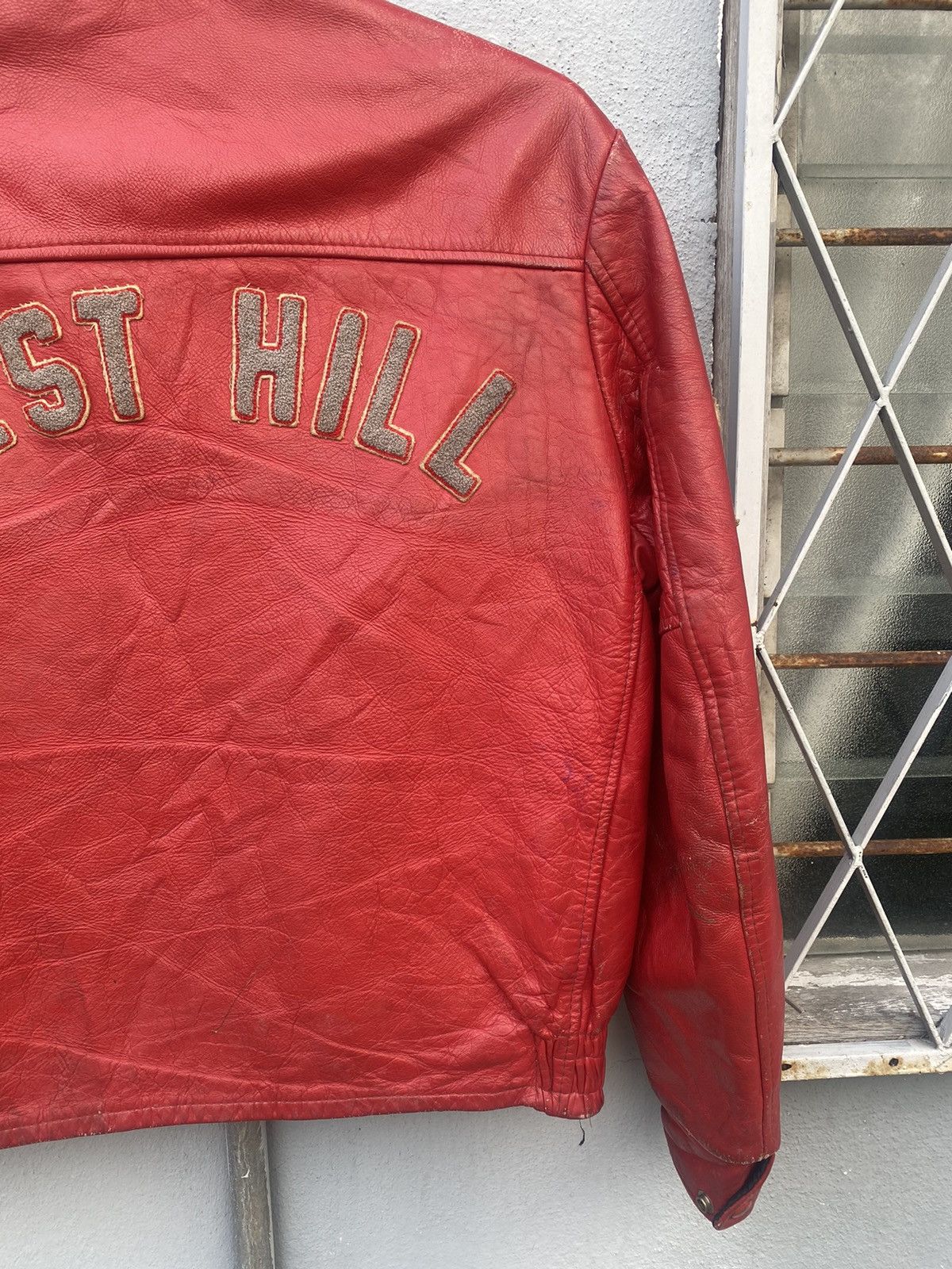 Vintage Vintage 81’ West Hill Football Leather Jacket Size US M / EU 48-50 / 2 - 17 Thumbnail