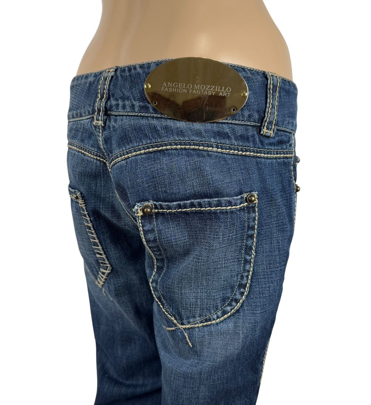 Other Angelo Mozzillo Fashion Fantasy Art Denim Jeans Vintage 42 Size 28" / US 6 / IT 42 - 2 Thumbnail