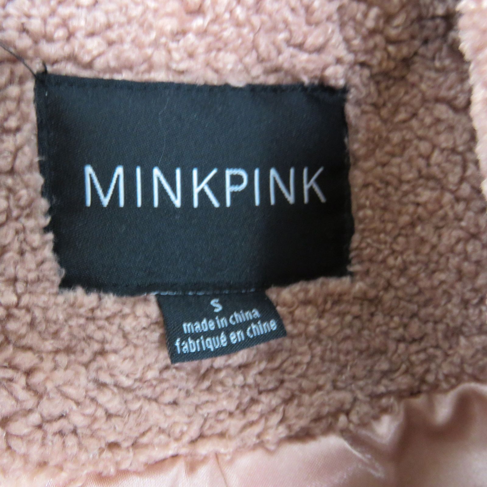 REVOLVE Revolve Mink Pink Dusty Rose Pink Sherpa Teddy Jacket Small Size S / US 4 / IT 40 - 5 Thumbnail