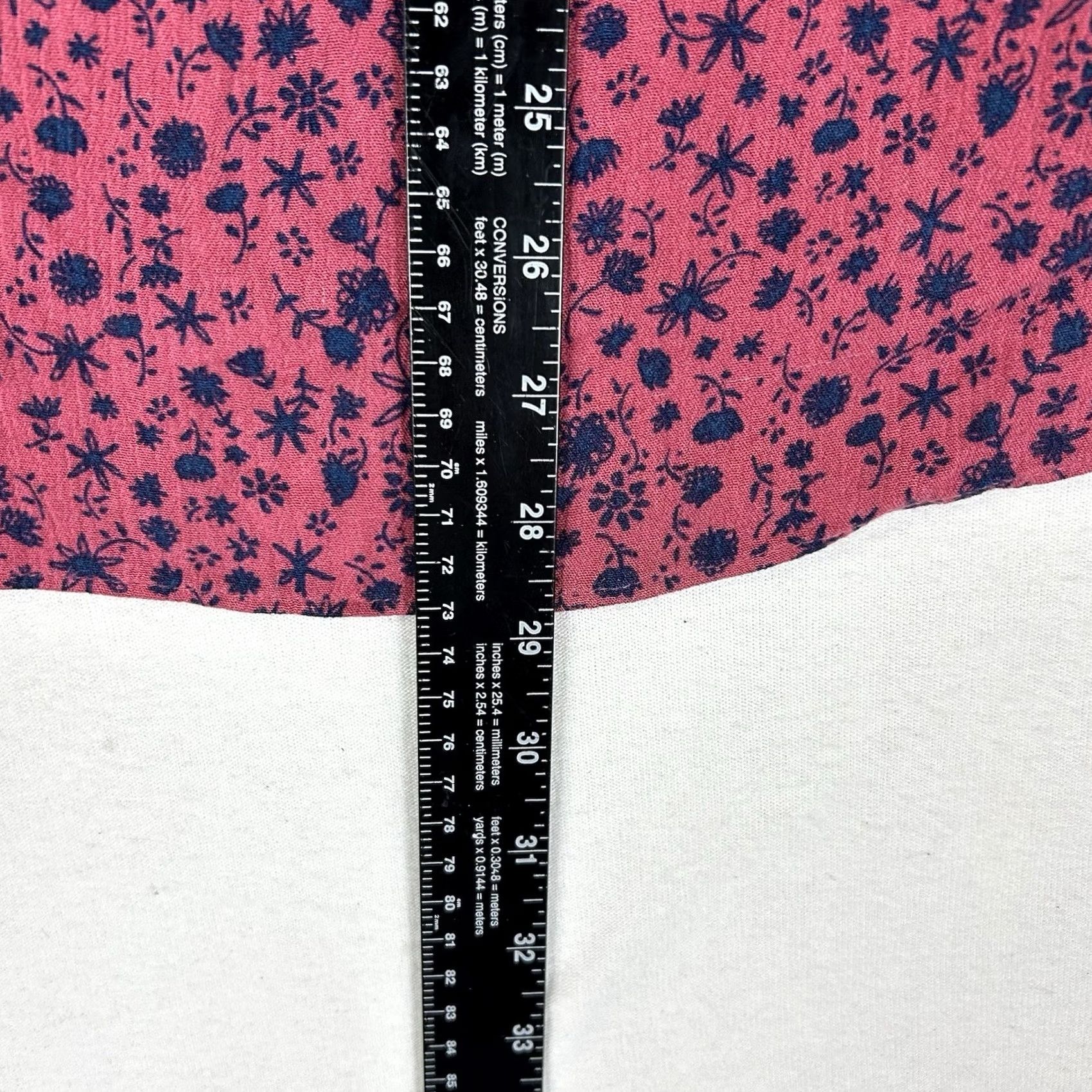 Vintage LC Lauren Conrad Blouse Floral Print Womens 3X Plus Short Sleeve Work Casual Top Size XXL / US 16-18 / IT 52-54 - 7 Thumbnail