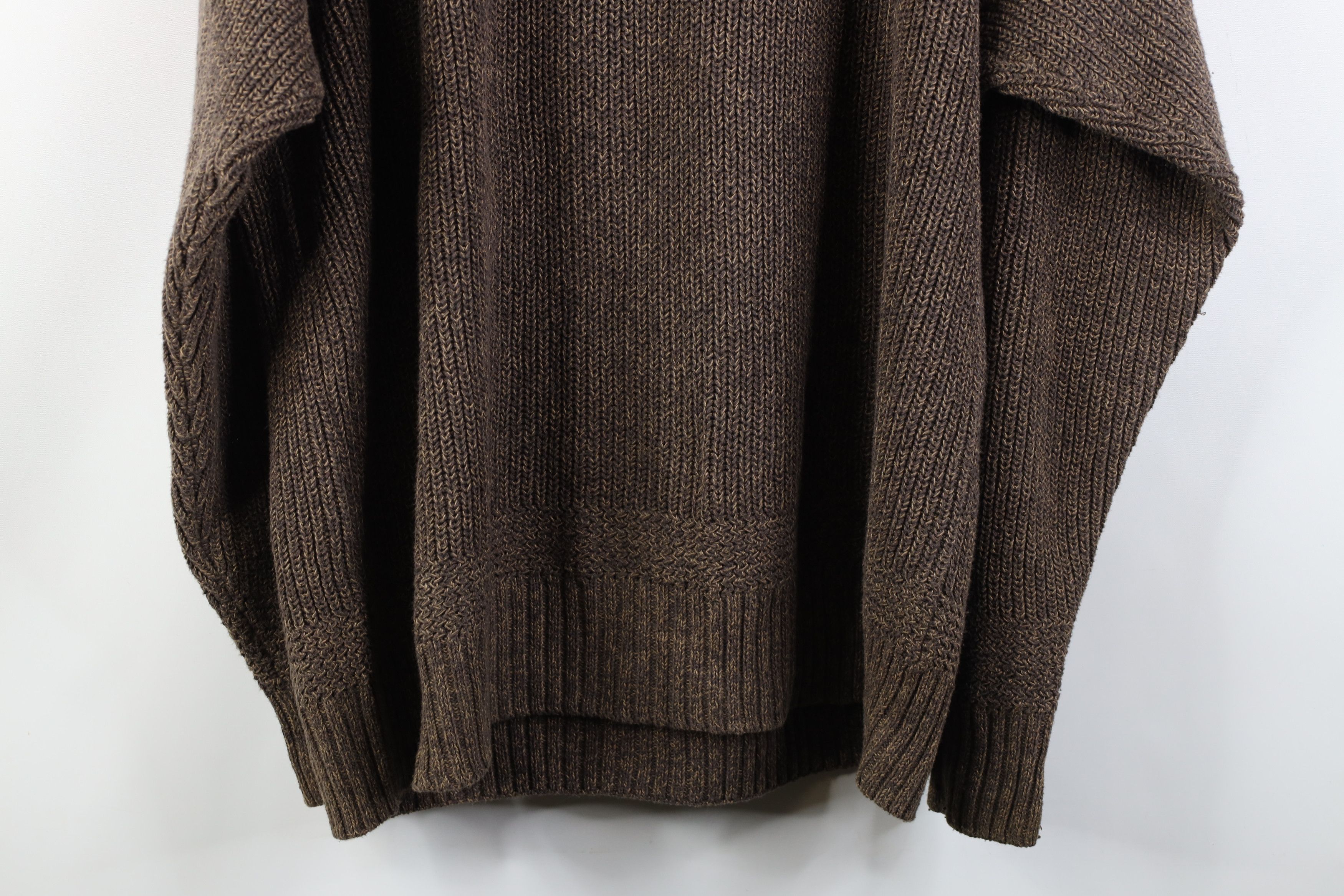 Vintage Vintage 90s Streetwear Heavyweight Ribbed Henley Sweater Size US XL / EU 56 / 4 - 14 Thumbnail
