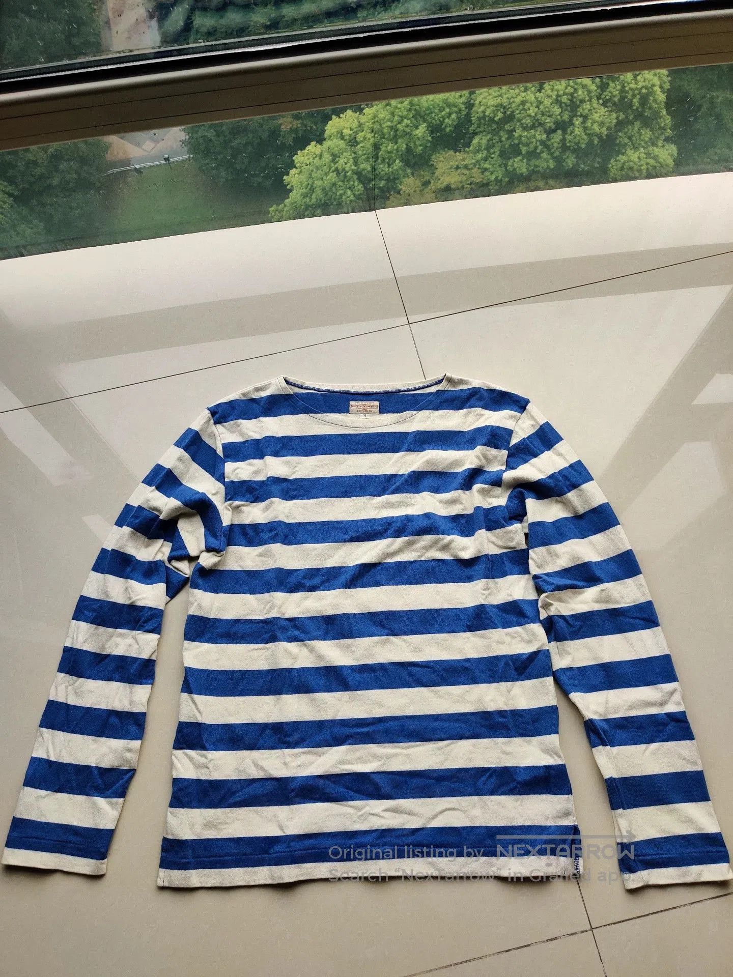 Butcher Products long sleeve navy striped shirt. Size US M / EU 48-50 / 2 - 1 Thumbnail