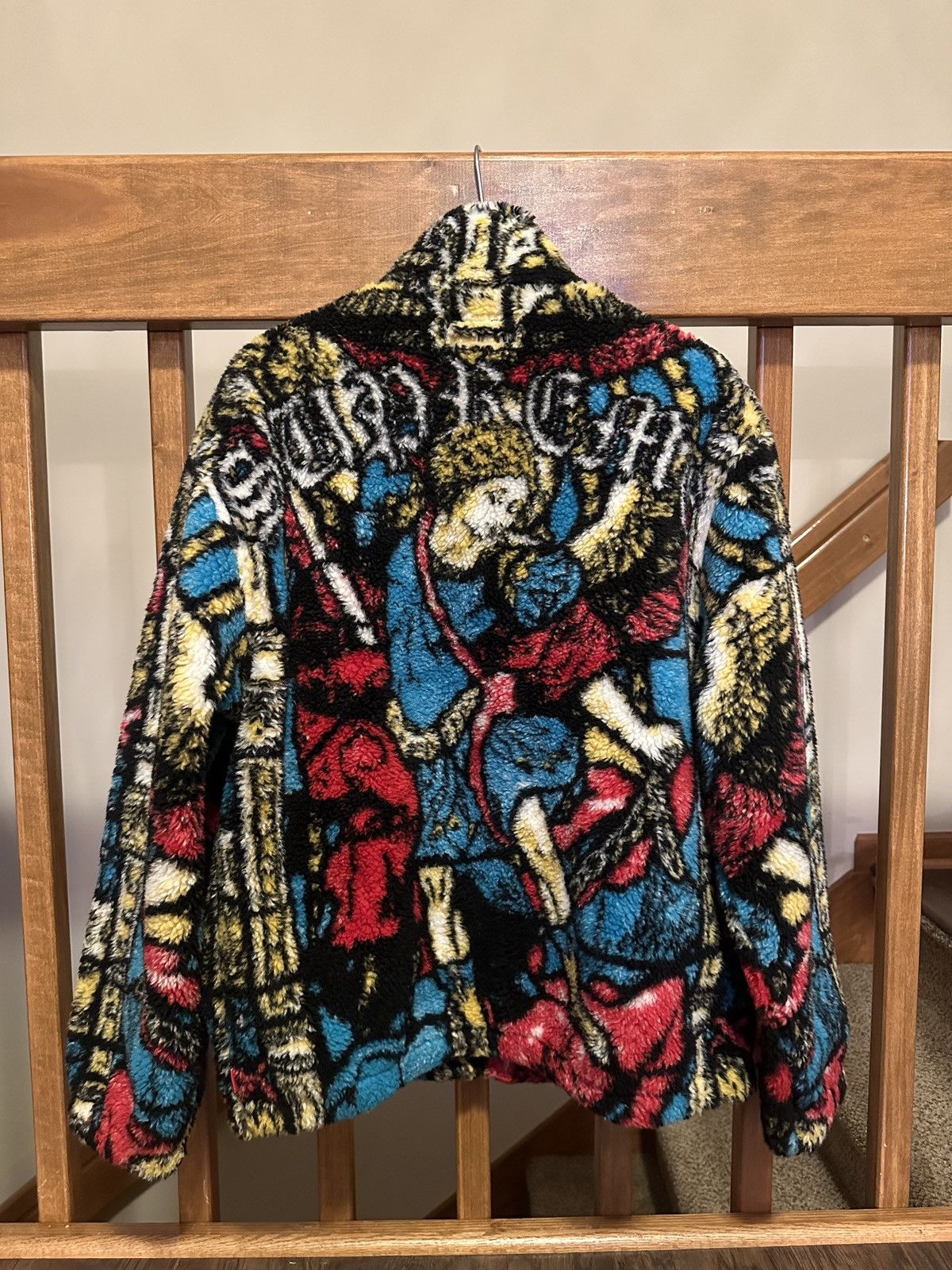 Hype × Supreme SUPREME SAINT MICHAEL FLEECE JACKET | Grailed