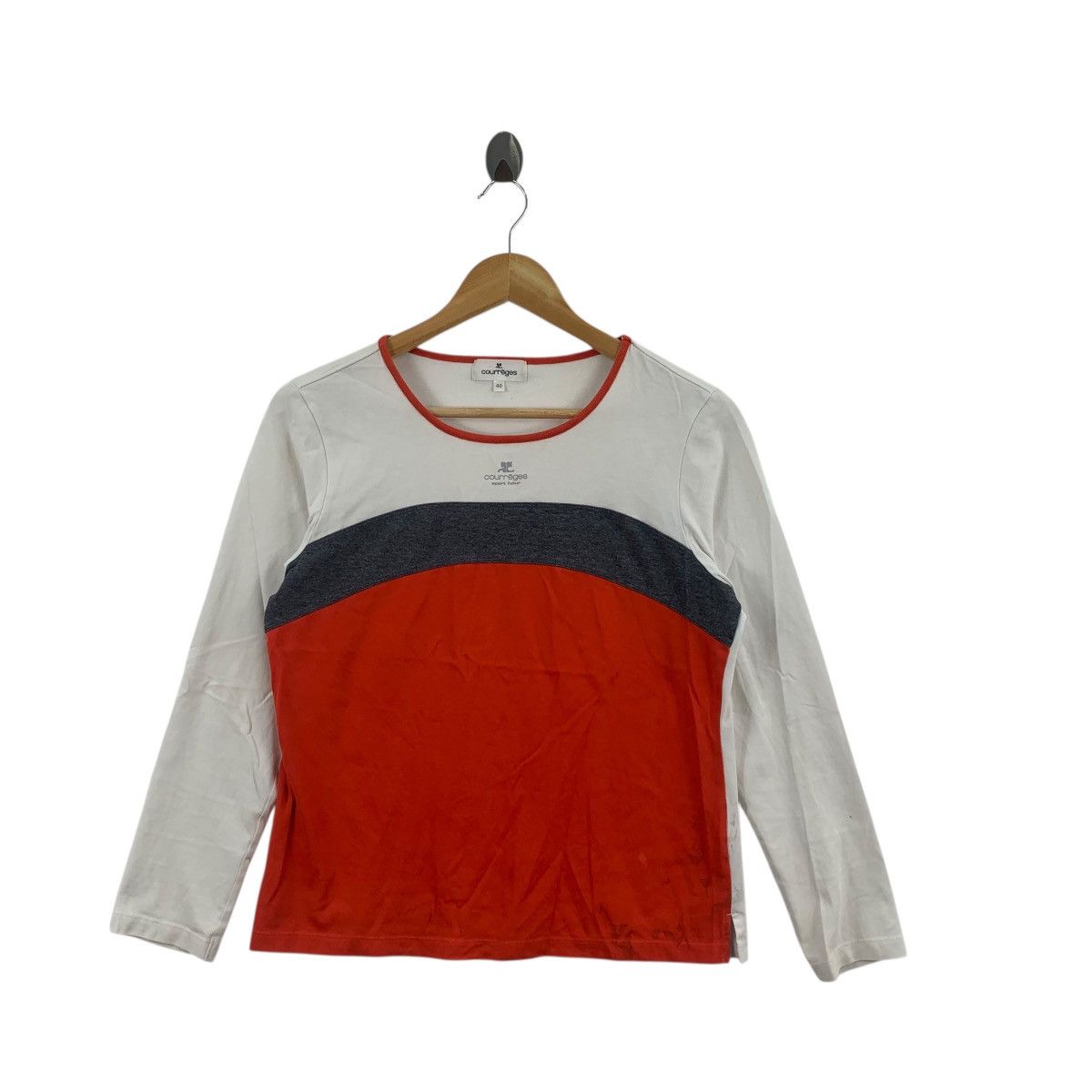 Courreges Vintage COURREGES SPORT FUTUR Collection Tee Shirt Top Size S / US 4 / IT 40 - 3 Thumbnail