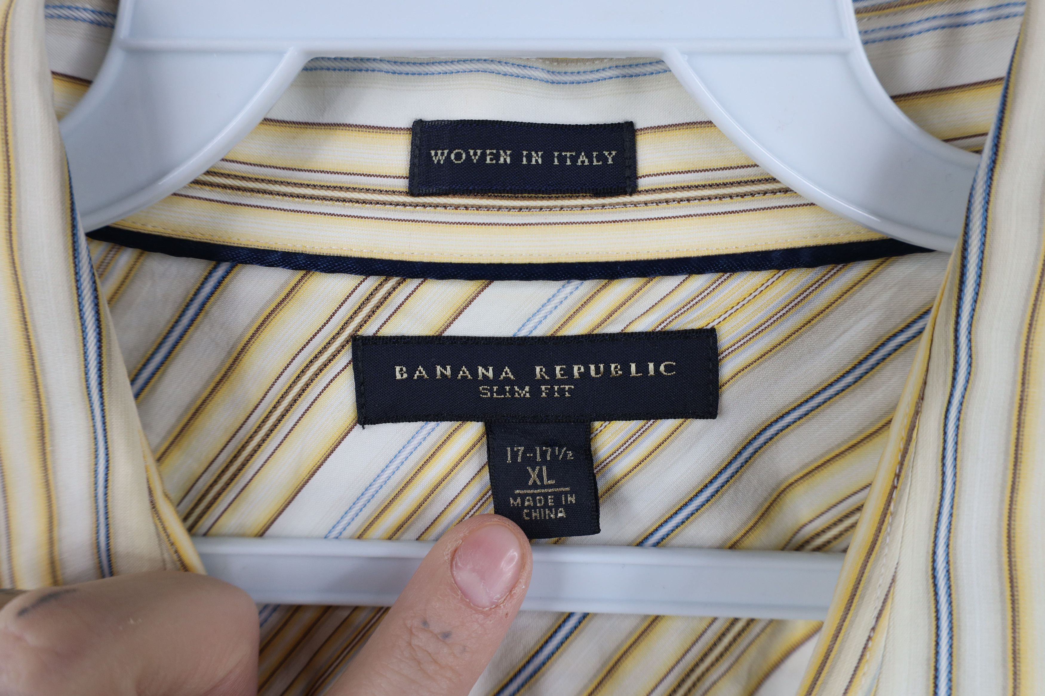 Banana Republic Vintage Y2K Banana Republic Collared Button Shirt Italy Size US XL / EU 56 / 4 - 8 Thumbnail
