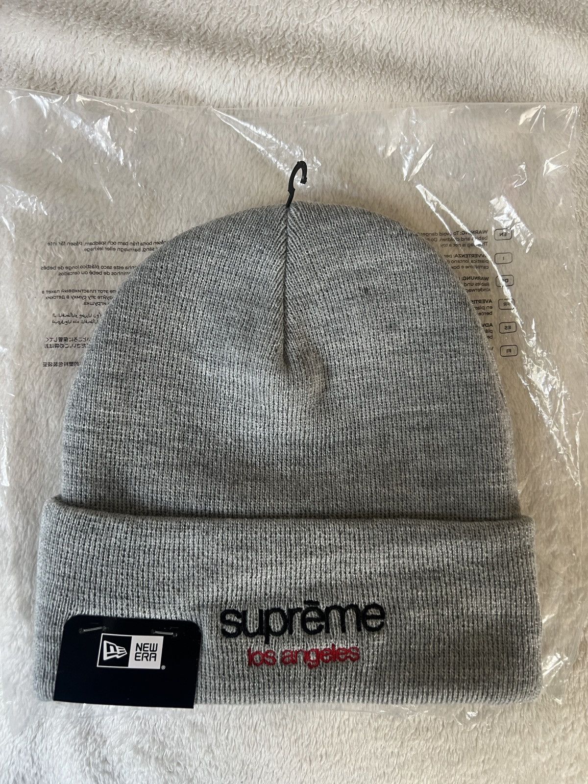 Supreme x New Era Classic Logo Shop Beanie - LA Exclusive
