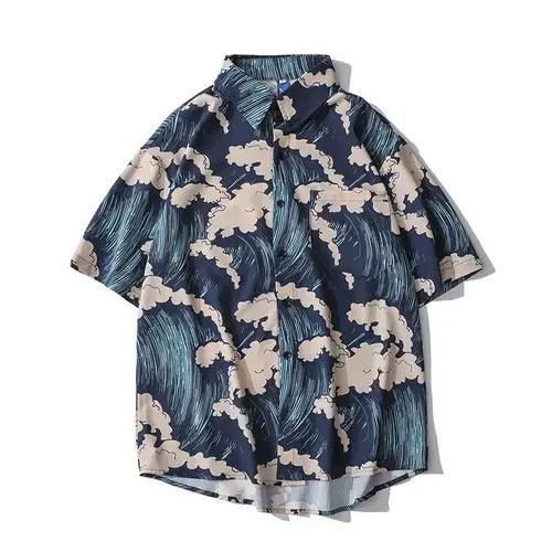 Other Oversized Mens Shortsleeve Shirts New Summer Loose Casual Size US L / EU 52-54 / 3 - 1 Thumbnail