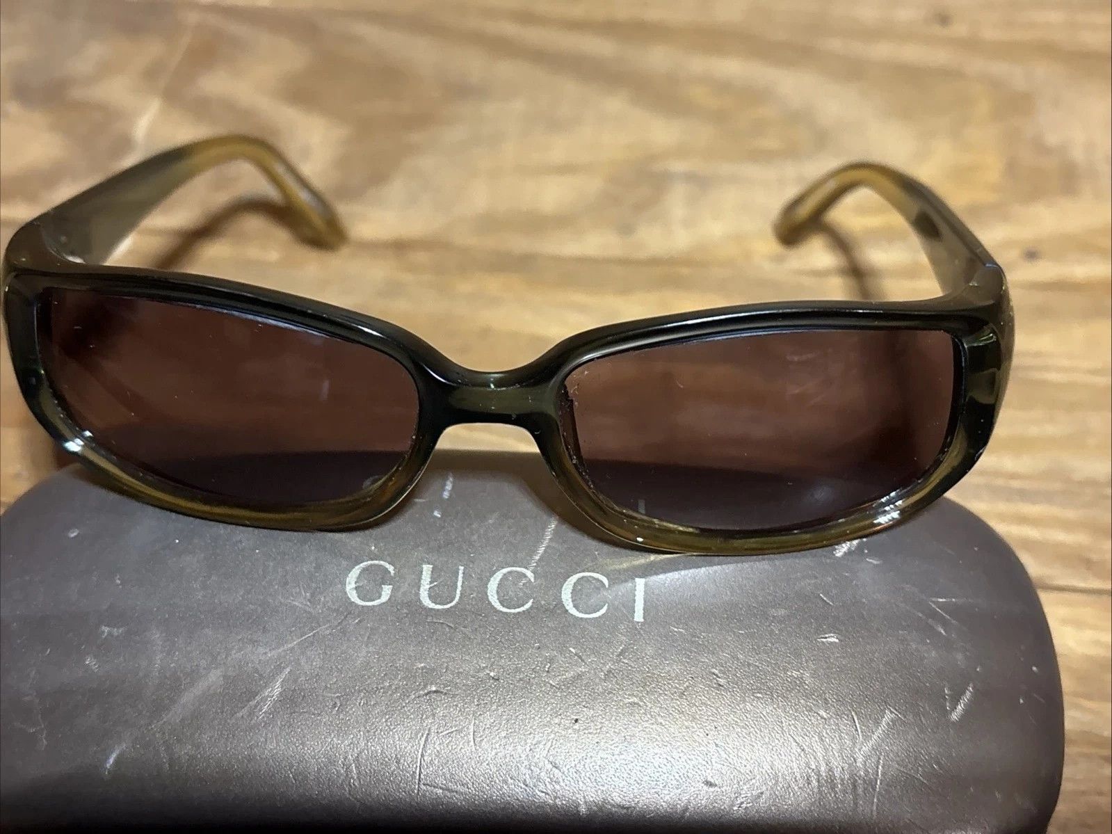 Gucci Gucci Sunglasses GG2475/S Green Gradient Plastic Y2K Size ONE SIZE - 10 Thumbnail