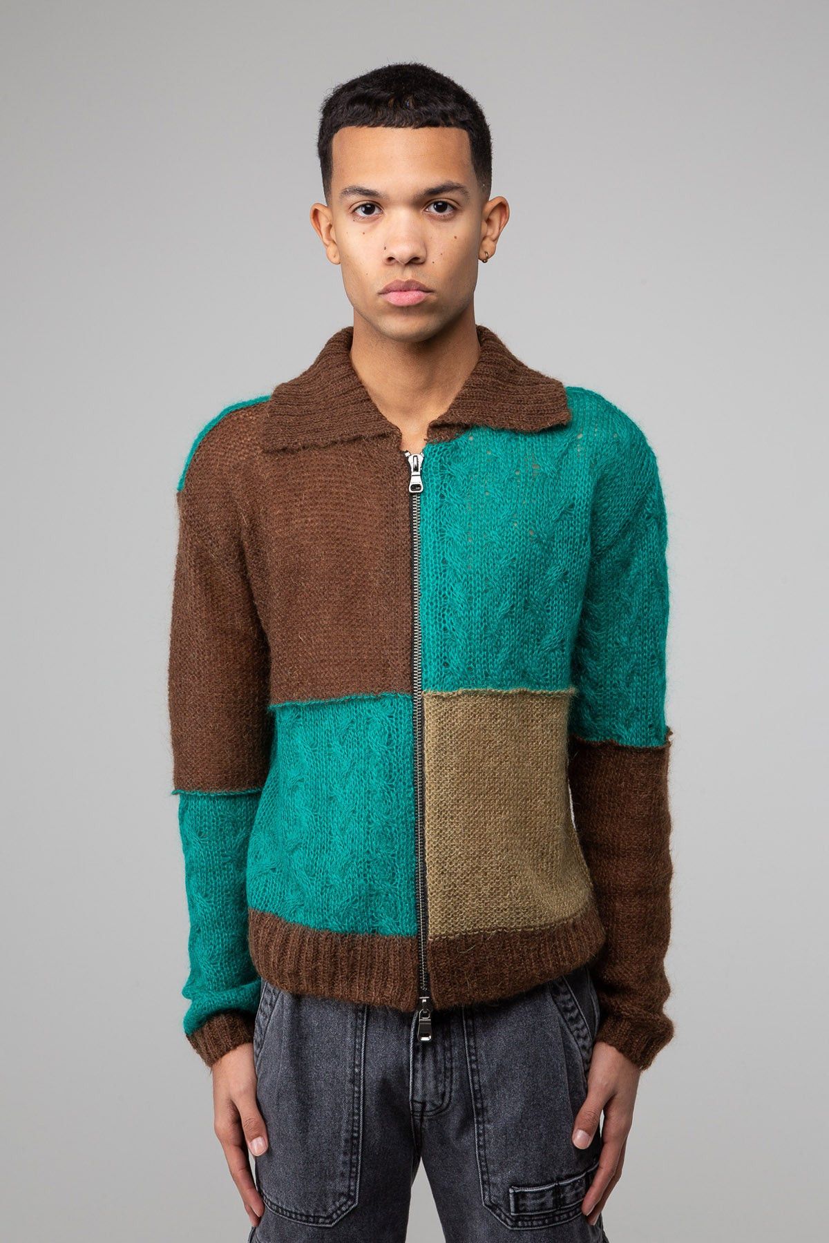 Andersson Bell $410 NWT Andersson Bell Mateira Patchwork Cardigan Size US L / EU 52-54 / 3 - 1 Thumbnail