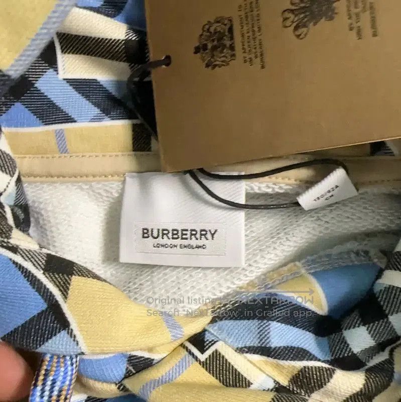 Burberry Burberry Men's Light Blue Cotton Hoodie. Size US S / EU 44-46 / 1 - 4 Thumbnail