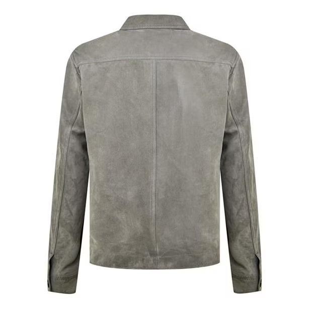 Tom Ford o1g2r1mq0724 Suede Over Shirt Jackets in Grey Size US M / EU 48-50 / 2 - 2 Thumbnail