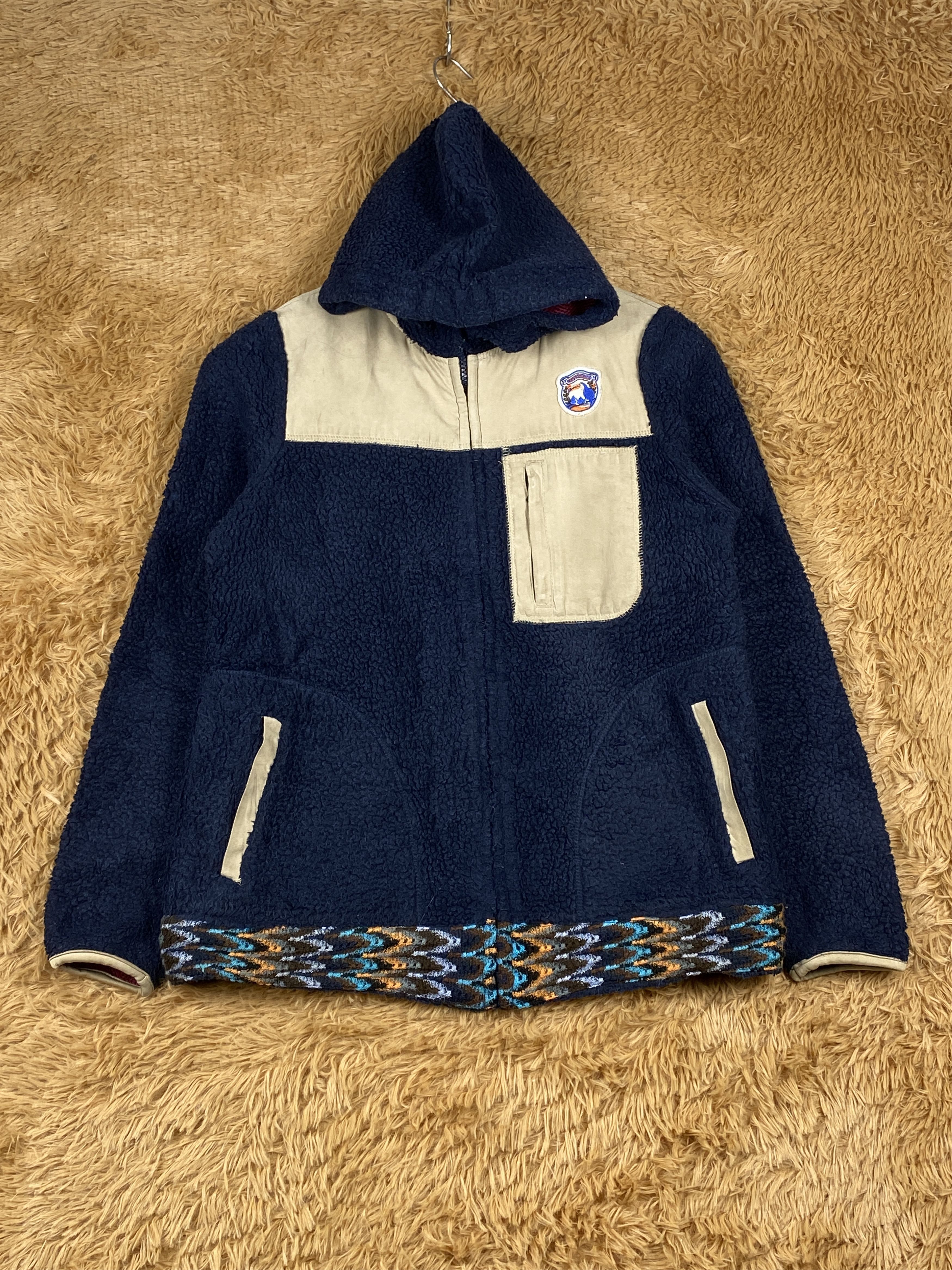 image of Vintage Titicaca Hoodie Fleece Jacket, Men's (Size Small)