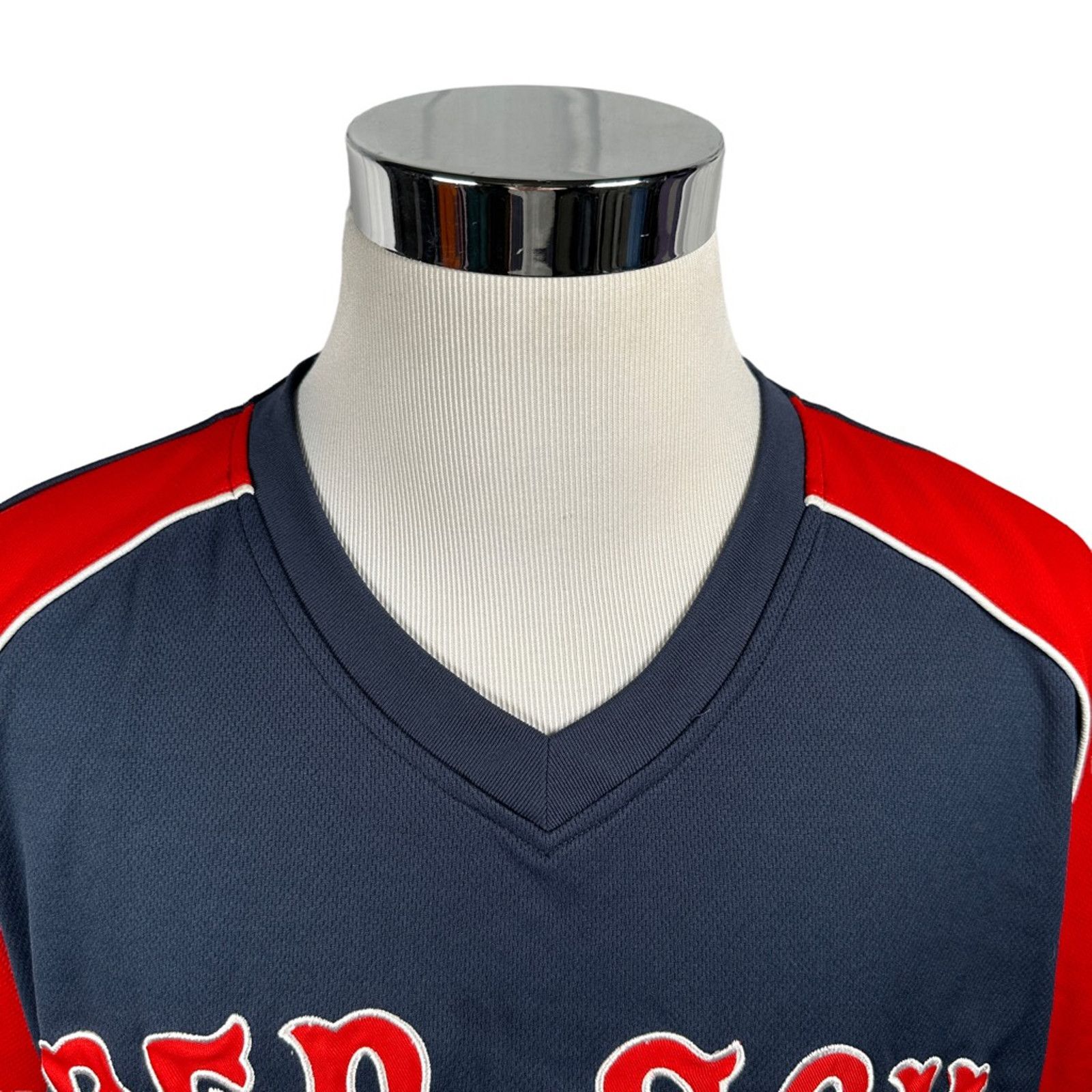 MLB Boston Red Sox Dynasty Jersey Shirt Blue Red V Neck XL Size US XL / EU 56 / 4 - 5 Thumbnail