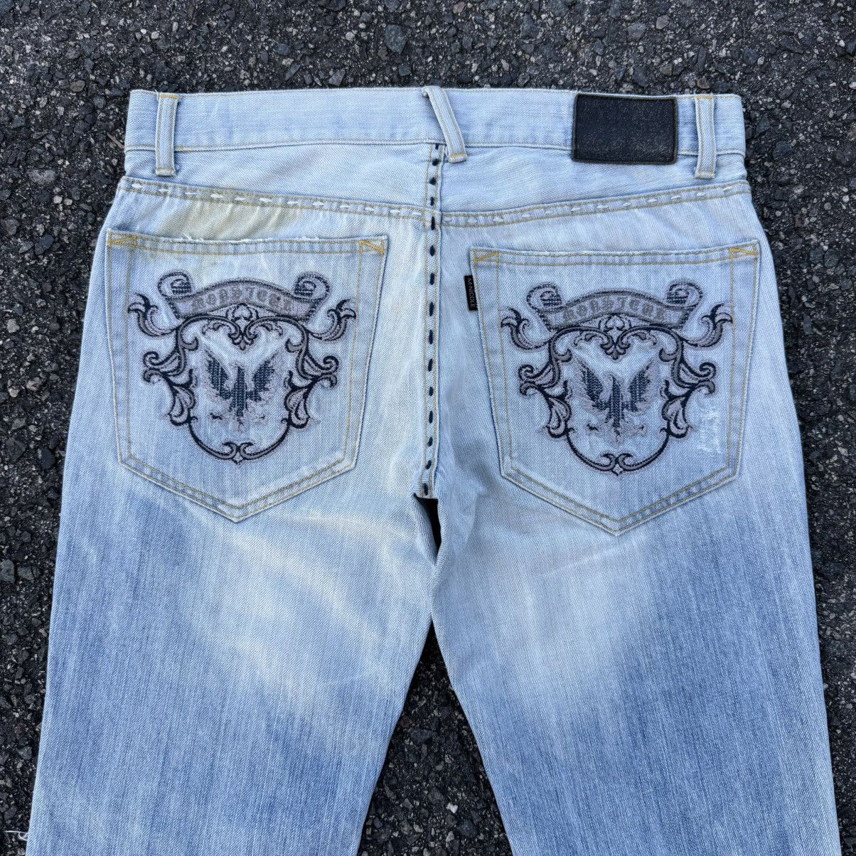 Nicole Club W33 VINTAGE NICOLE MONSIEUR STRAIGHT FADED DENIM PANTS Size US 33 - 9 Thumbnail