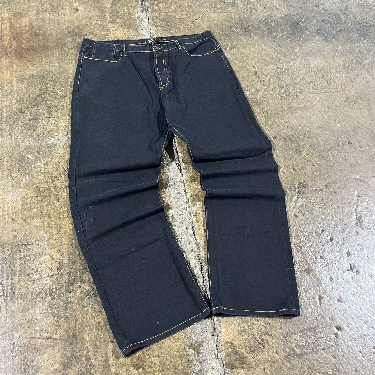 Ed Hardy × JNCO × Vintage Crazy Y2K Ed Hardy Embroidered Tiger Jeans Baggy Skater Size US 42 / EU 58 - 7 Thumbnail