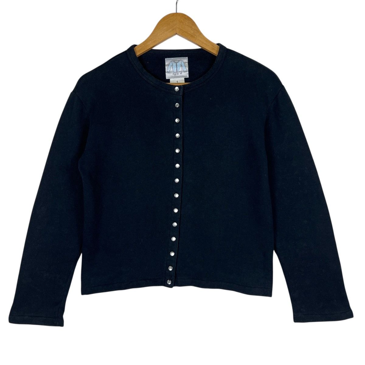 agnes b. 🔥 Agnes B Snap Button Cardigan Size S / US 4 / IT 40 - 2 Thumbnail