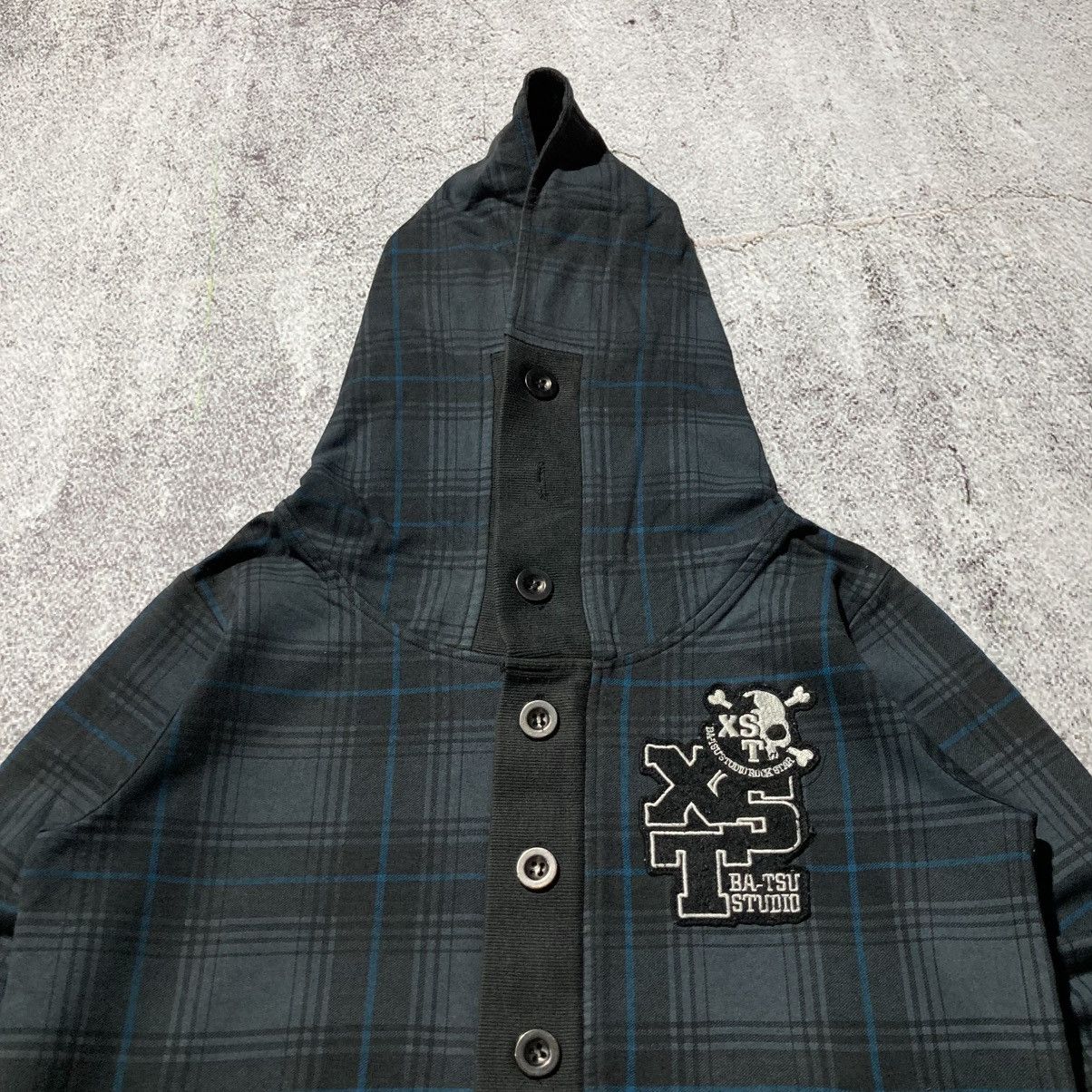 Japanese Brand 2000s Ba-Tsu Studio Skull Logo Punk Button Hoodie Sly Style Size US M / EU 48-50 / 2 - 3 Thumbnail