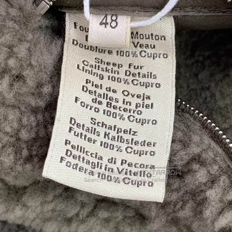 Hermes Hermes Brown green sheepskin collar zipper long sleeve lea Size US M / EU 48-50 / 2 - 7 Thumbnail