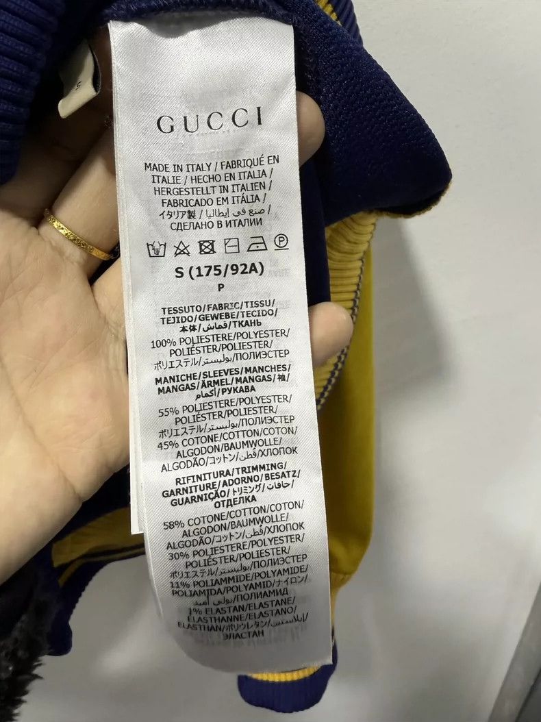 Gucci Gucci Dark pattern blue and yellow color block hooded swea Size US S / EU 44-46 / 1 - 4 Thumbnail