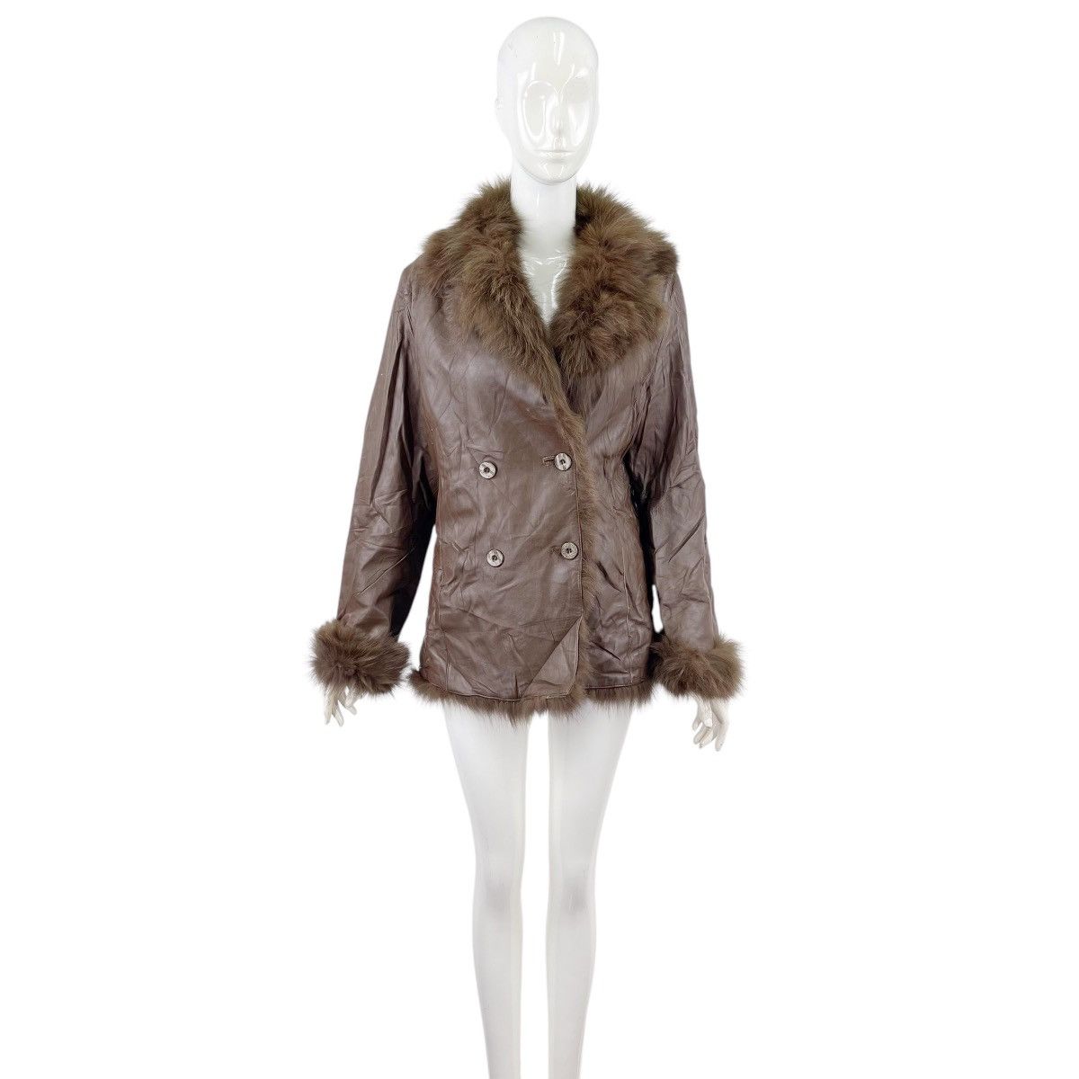 Balmain × Vintage Vintage Balmain Shearling Leather Jacket Size M / US 6-8 / IT 42-44 - 4 Thumbnail